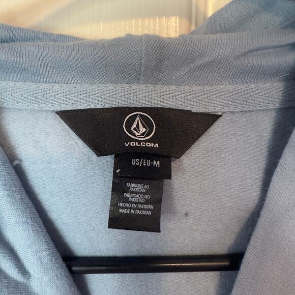 NWT Volcom Men’s Brass Tacks 1.5 Pullover Hoodie Size M Blue Skater Grunge - Picture 4 of 9